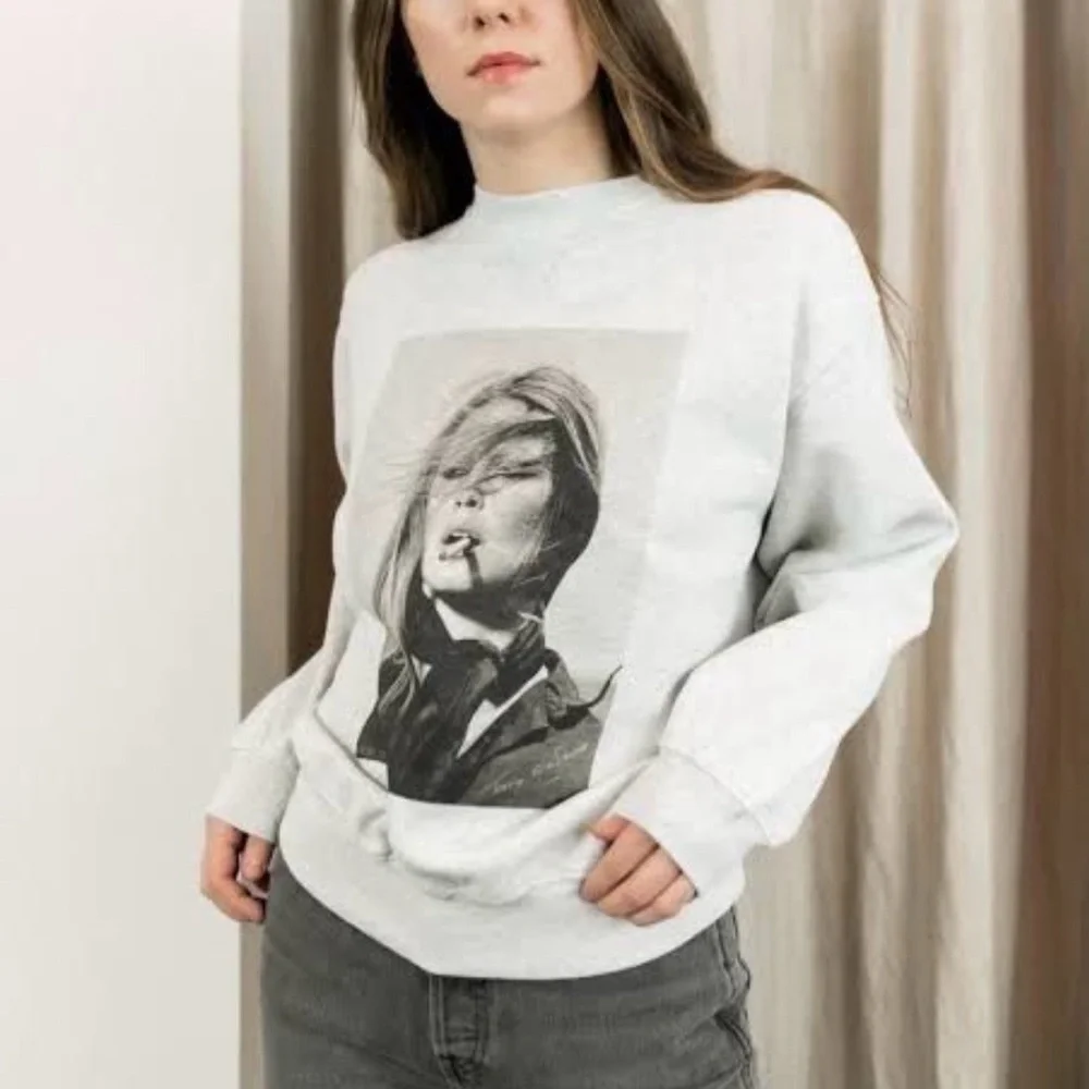 Anine Bing X Brigitte Bardot Sweatshirt Size S - Picture 1 of 11